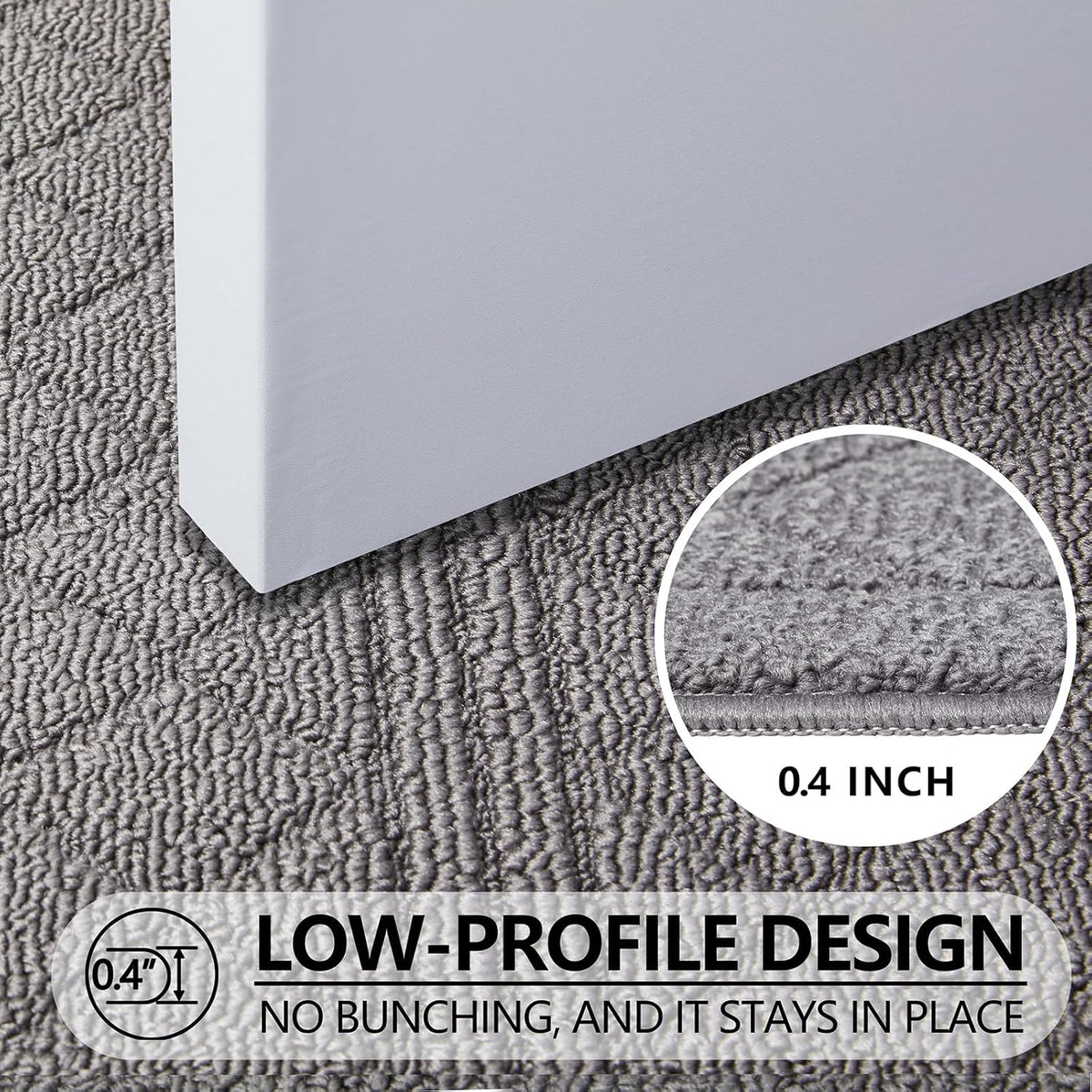 REFETONE Indoor Doormat, Front Back Door Mat 24"x36" Absorbent Rubber Backing Non Slip Door Mats