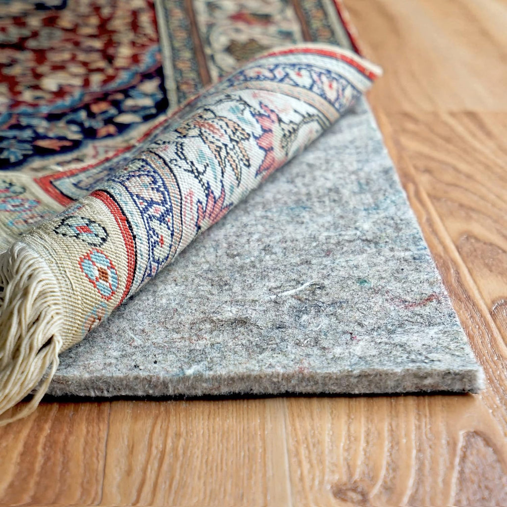 RUGPADUSA - Dual Surface - 10'x12' - 1/4" Thick - Felt + Rubber - Non-Slip Backing Rug Pad - Safe