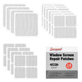 14 Sheets Window Screen Patches Repair Kit, Grey/Black 3 Sizes Window Screen Repair Kit for Mesh