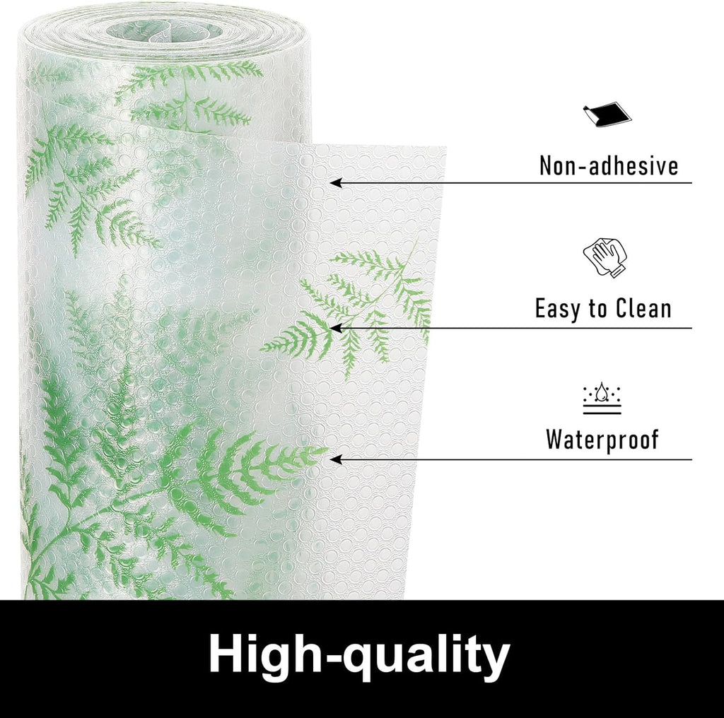 Cooyes Shelf Liners for Kitchen Cabinets Refrigerator Liners Waterproof & Oil-Proof Kitchen