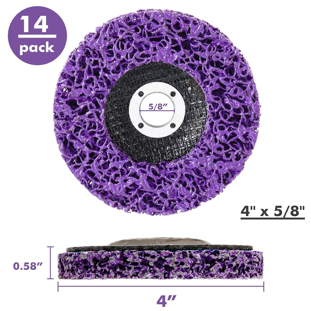 14 Pack Paint Eater Strip Disc Angle Grinder Rust Removal Disc Paint Stripper for Metal Paint