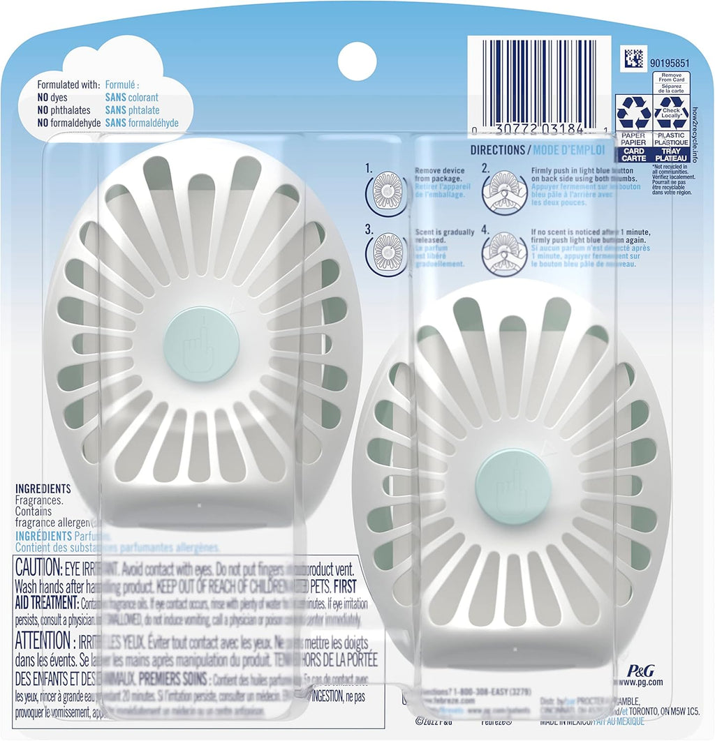 Febreze Small Spaces Air Freshener Limited Edition Scents (Winter Spruce, 2 Pack)