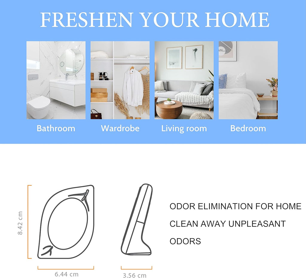 Air Freshener for Home, 4 Pack, Fresh Scent, Odor Eliminator for Small Area Closets Bathroom Pets