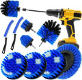 10 Pack Drill Brush Attachment Set, Drill Scrubber Brush Kit, Drill Cleaning Brush, Scrub Brush for