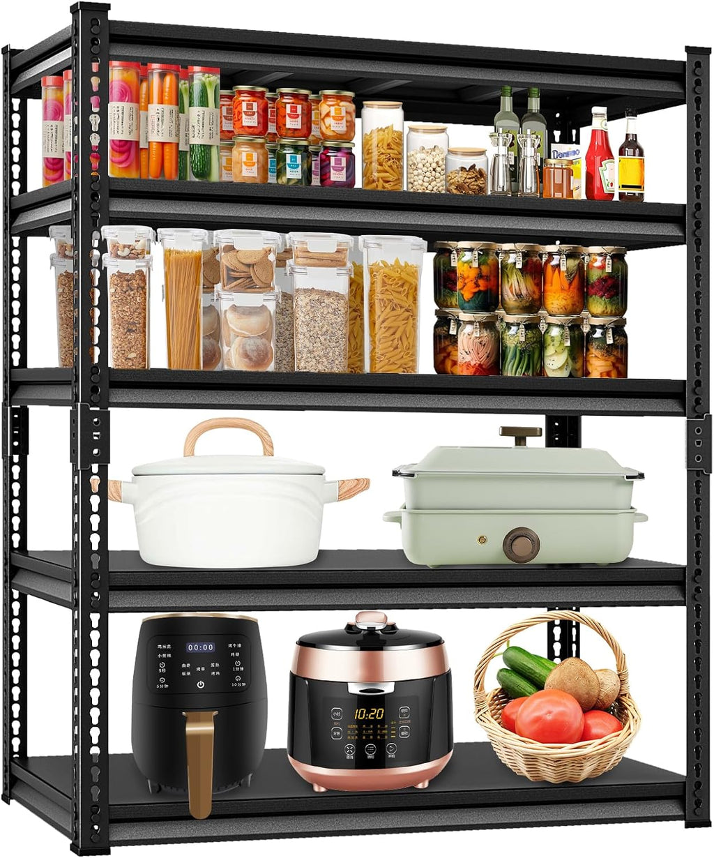 Adjustable Garage Storage Shelves, 48''W Garage Shelving Heavy Duty Loads 30000LBS, Metal
