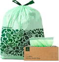 Cleanomic Compostable* Trash Bags with Drawstring (13 Gallon, 25 Units, Tall), BPI Certified For