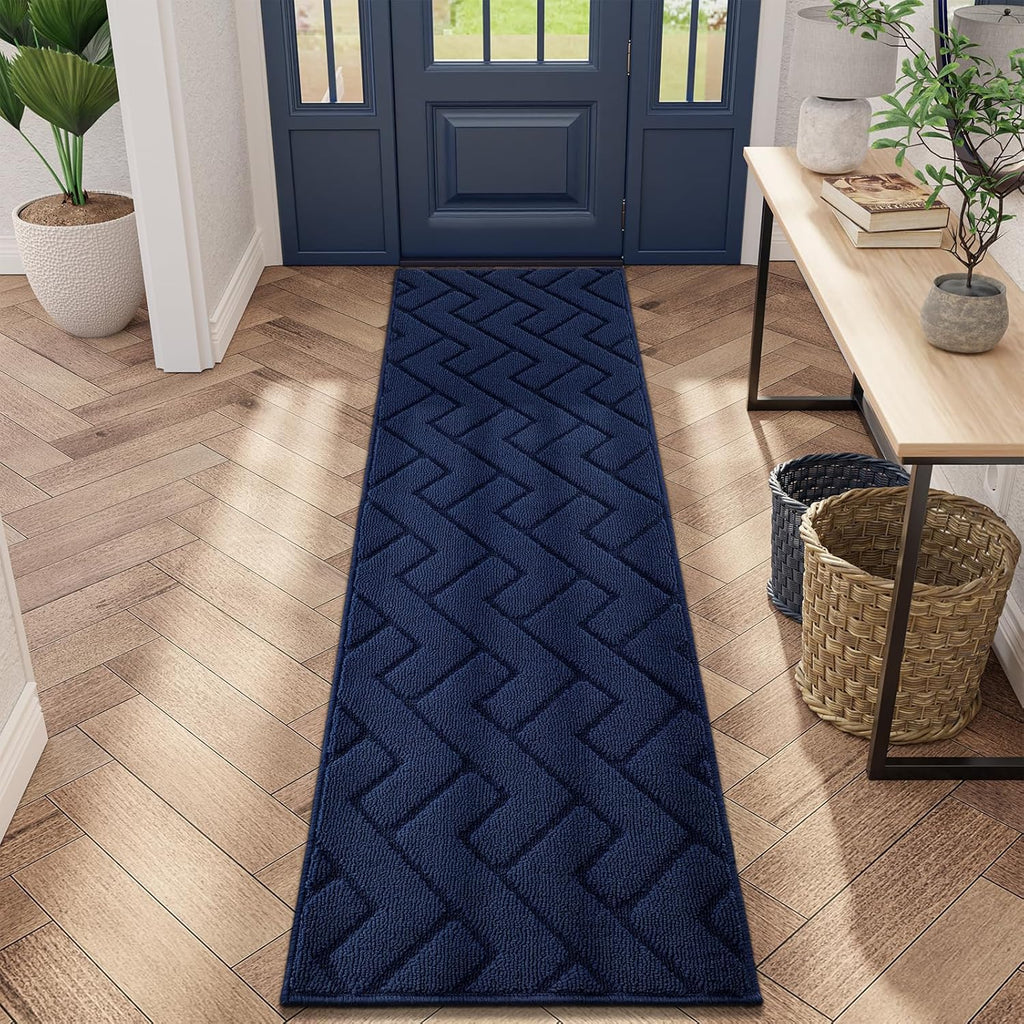 hicorfe Indoor Doormat,Front Back Door Mat Rubber Backing Non Slip Door Mats 20"x59" Absorbent