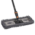 SWOPT 18” Microfiber Dust Mop + 60" Steel Handle, Combo — Dust Mop Head with Long Handle
