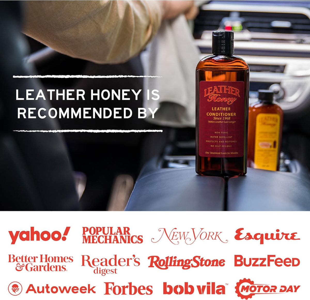 Leather Honey Cleaner Wipes: Clean Leather On-The-Go. 10 Cleaning Wipes for Leather, Faux & Vinyl: