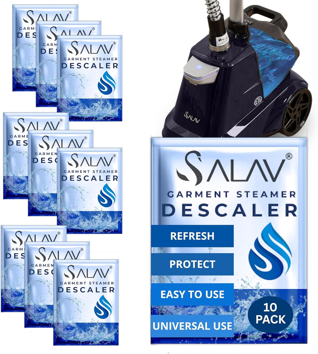Garment Steamer Descaling Solution Decalcifier Packets for Mineral Deposits and Build-up Removal