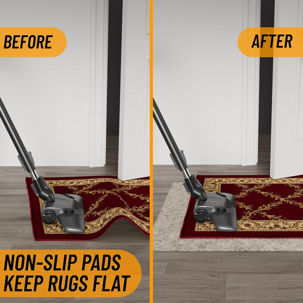 Ottomanson 7'8" x 10' Non-Slip Rug Pad Gripper 1/12 Inch Ultra Thin Dual Surface Felt + Rubber