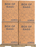 Recycled White Sheeting Cleaning Rags (600 lbs. Pallet 12x50 lbs. Box) – Lint Free White Cotton
