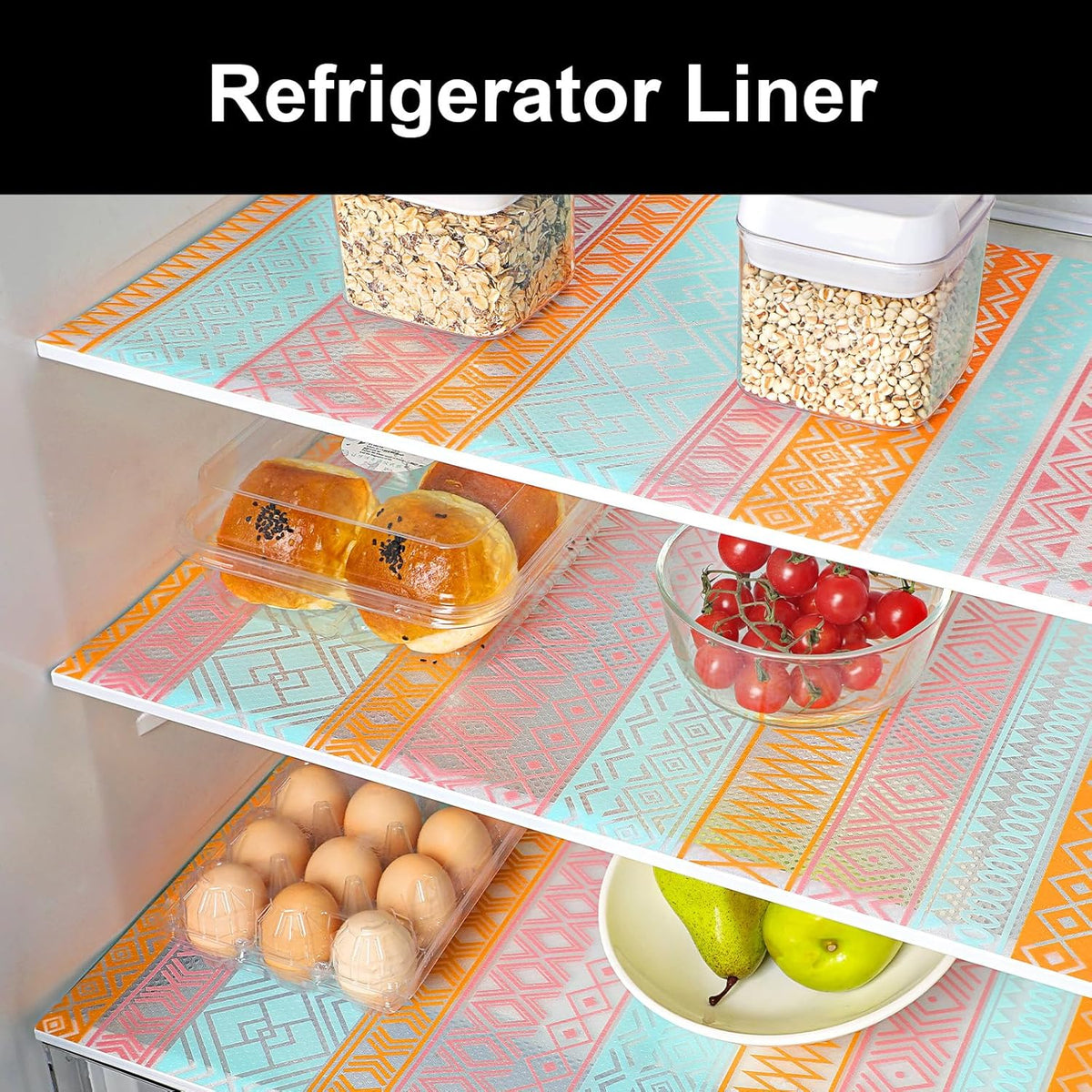 Cooyes Shelf Liners for Kitchen Cabinets Waterproof & Oil-Proof Kitchen Cupboard Mats Non-Slip