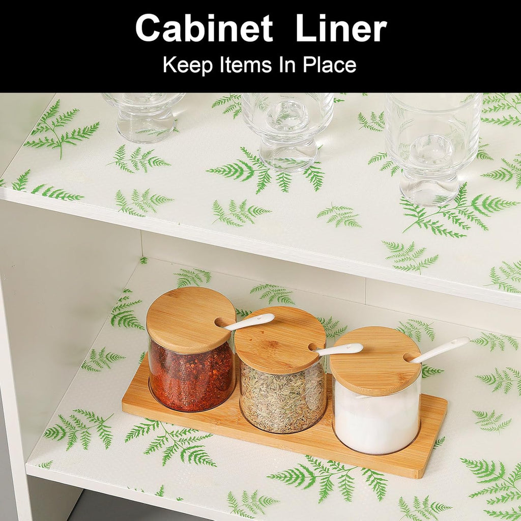 Cooyes Shelf Liners for Kitchen Cabinets Refrigerator Liners Waterproof & Oil-Proof Kitchen