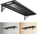 1.2x3ft Adjustable Rail Type Folding Storage Rack Shelf, Suitable for Garage, Storage Room