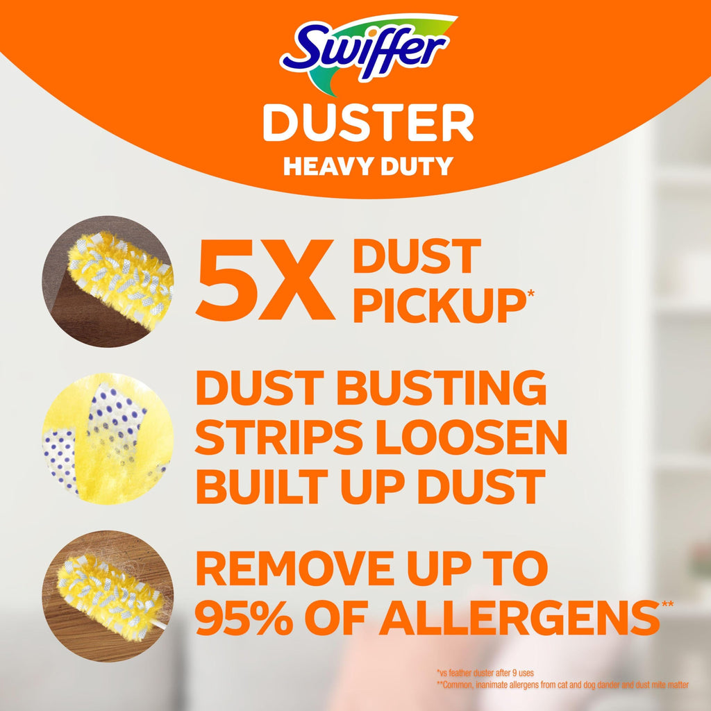 Swiffer Duster Kit with 3 ft Extendable Handle, Dusters for Cleaning, Set Includes 1 Extension Pole