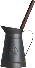 REDECKER Nylon Toilet Brush with Dark Coated Metal Holder, Oiled Thermowood Handle, Replaceable