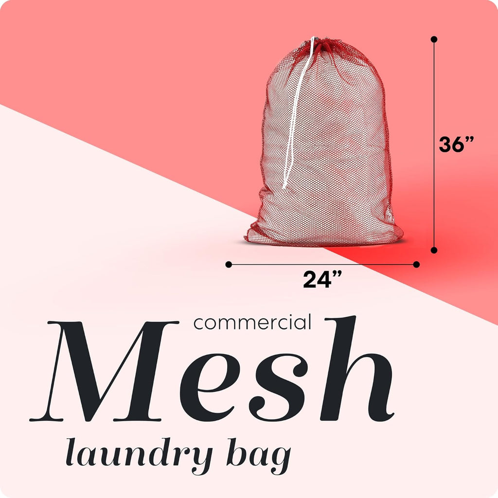 Handy Laundry Mesh XL Laundry Bags - Durable, Machine Washable with Secure Drawstring Closure