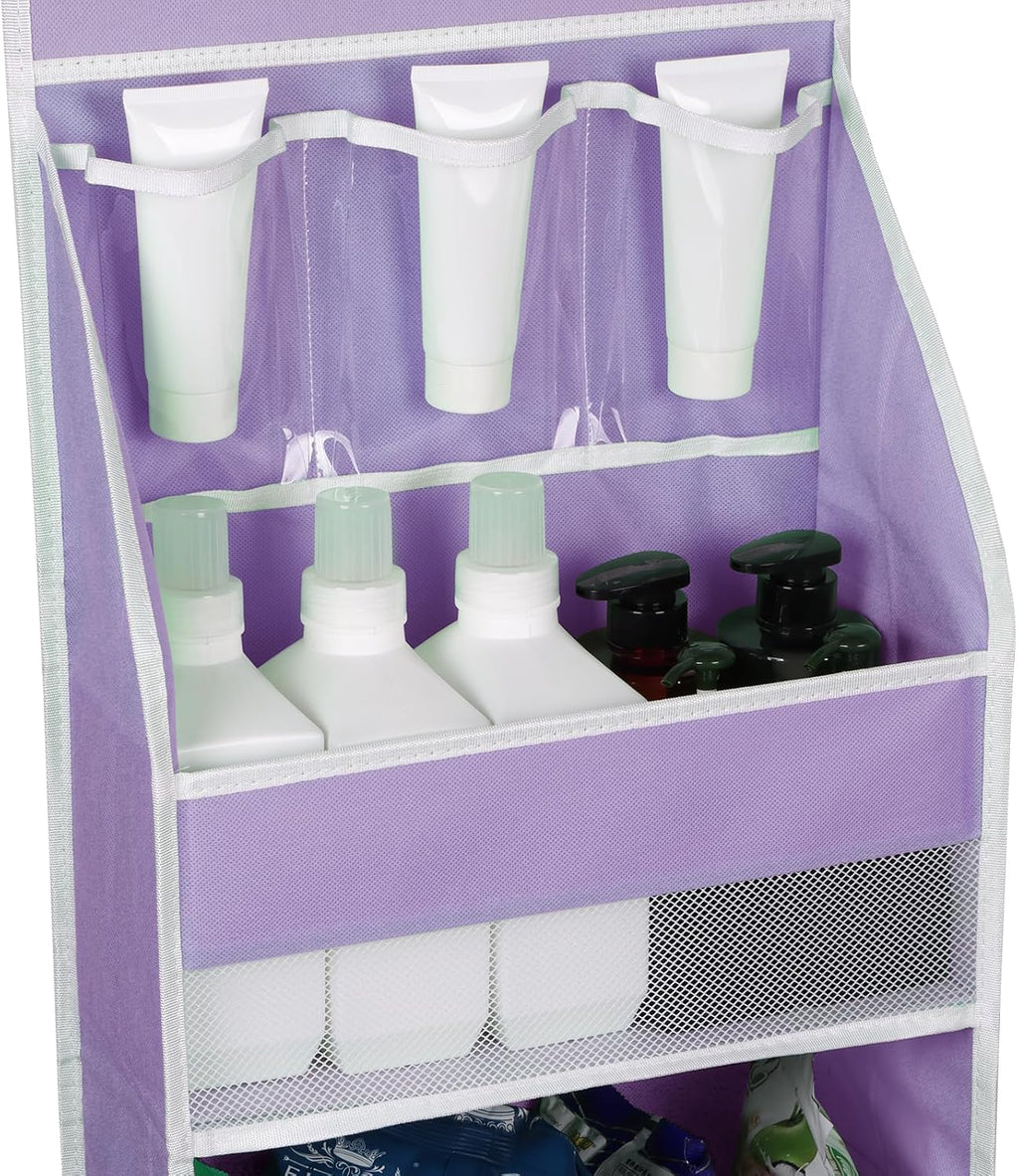 Univivi 6-Shelf Over Door Hanging Organizer Fabric Baby Door Storage with 5 Large Pockets and 3