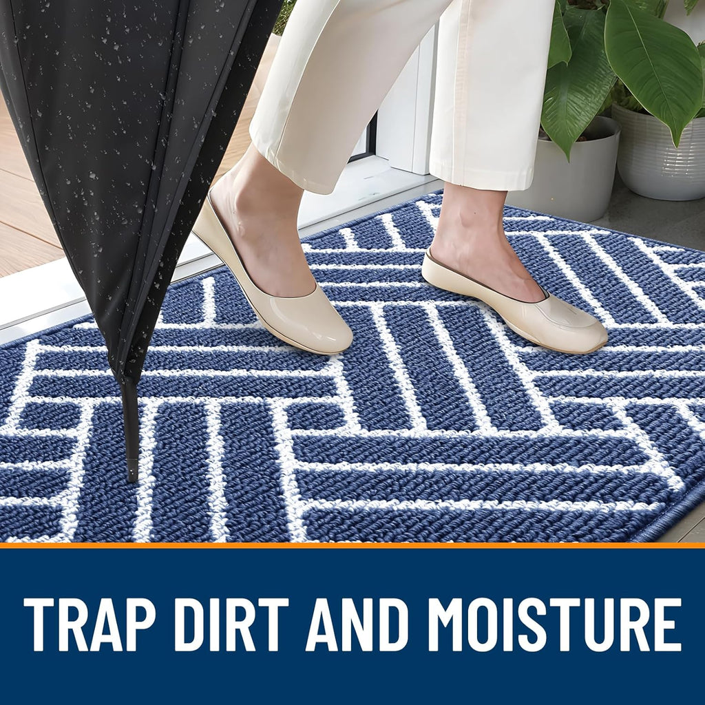 OLANLY Indoor Door Mat, 48x32 Inch, Dirt Resistant and Absorbent, Non-Slip Rubber Backing Floor