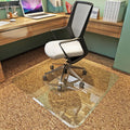 Exclusive Beveled Edge Glass Chair Mat for a Smooth Glide and Easy Roll On/Off by Clearly