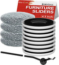 New Upgrade Furniture Sliders, Multi-Surface 3-in-1 Furniture Movers Sliders, Round Moving Pads