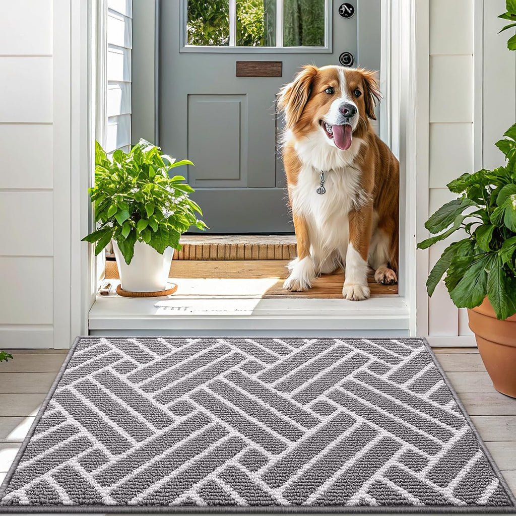 OLANLY Long Indoor Door Mat, 59x20 Inch, Dirt Resistant and Absorbent, Non-Slip Rubber Backing