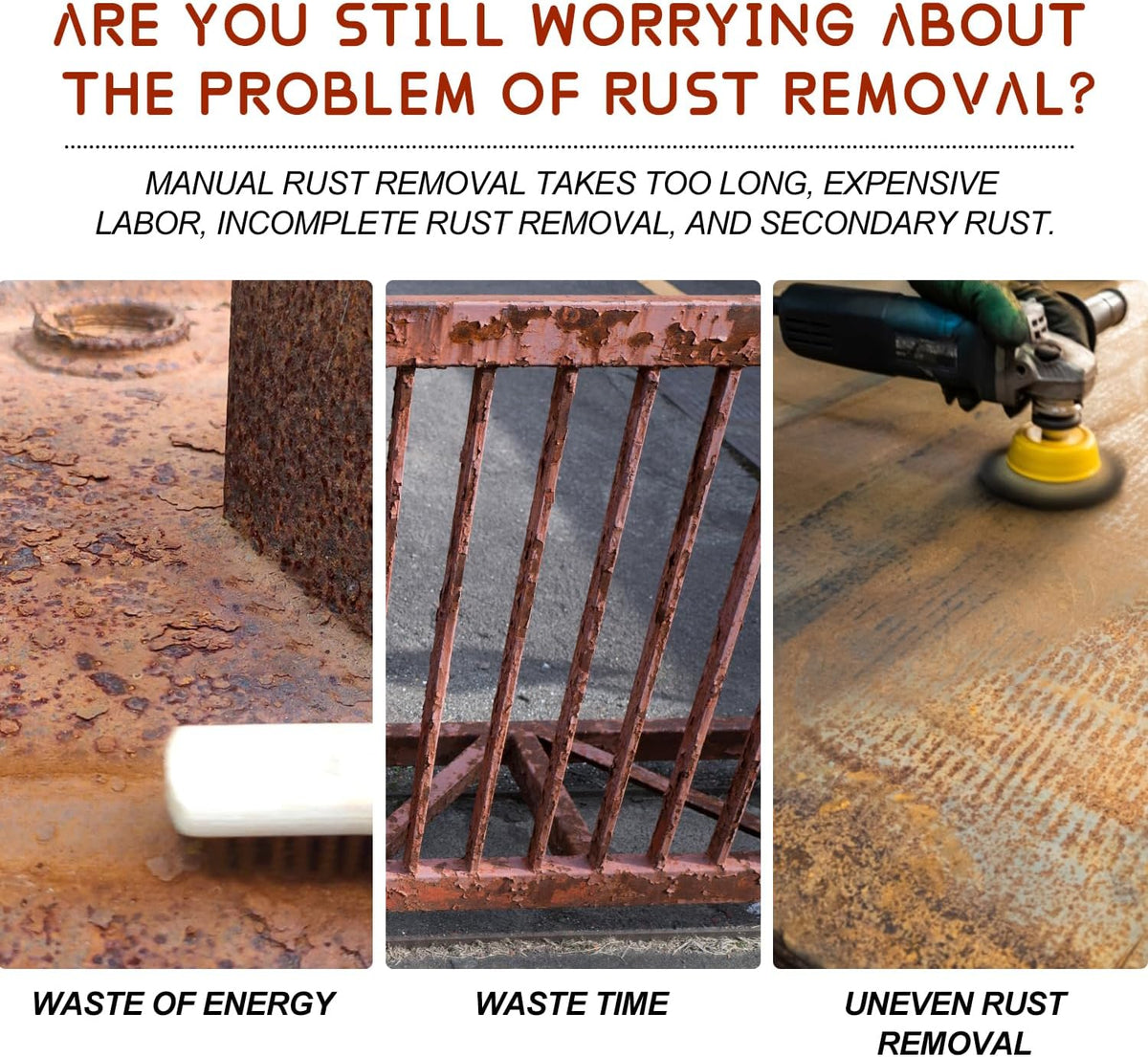 Rust Renovator,Rust Remover for Metal,Rust Converter for Metal,Water-Based Rust Remover for Metal