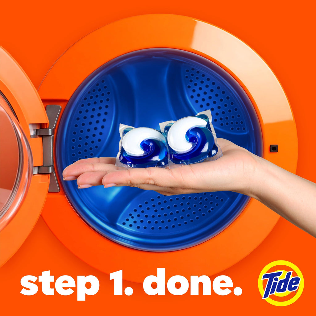 Tide PODS laundry detergent pacs, 3-in-1 Stain Remover, Odor Fighter, Color Protector, 112 Count