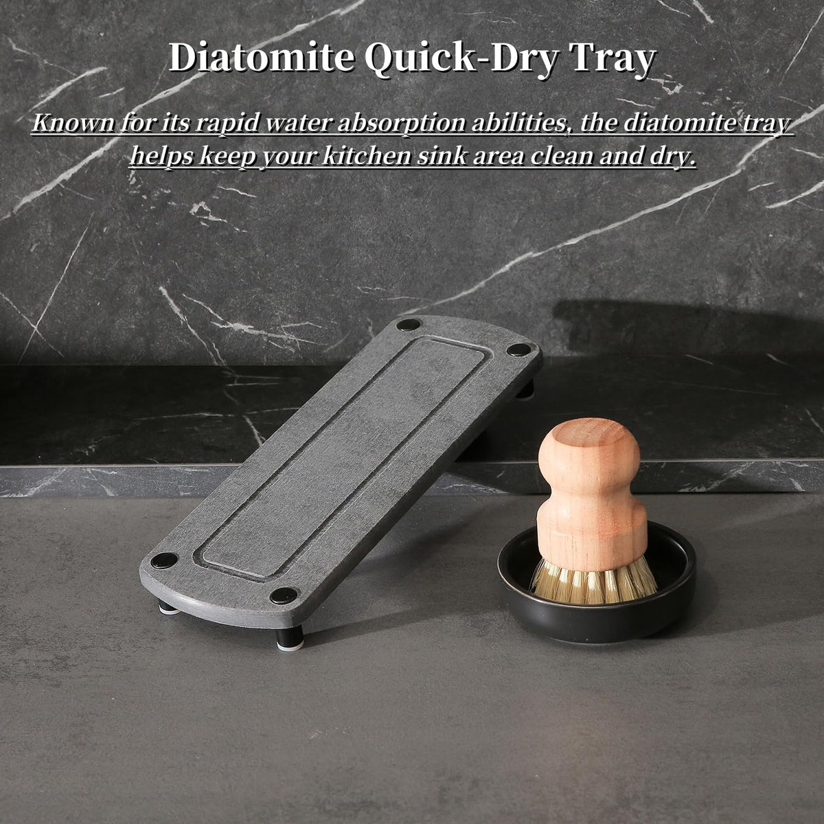 MOMEEMO Soap Dispenser for Kitchen Sink Comes with Stainless Pumps, Instant Dry Tray, and Dish