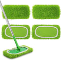 Set of 4 Reusable Microfiber Mop Pads Compatible with Swiffer Sweeper, Dry Sweeping Cloths