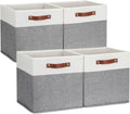 DULLEMELO Storage Cubes 13 inch, Collapsible Sturdy Cube Storage Bins With Handles for
