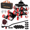 MYUEA【Upgrade Large】 Furniture Dolly,Furniture Movers with 5 Wheels,Carbon Steel Panel Heavy Duty
