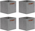 DULLEMELO 11x11 Cube Collapsible Fabric Storage Bins for Shelf Organizing, Toy Square Bins, Kids