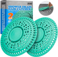 zaa Shower Drain Hair Catcher, 2 Pack Premium Silicone Drain Protector & Shower Drain Cover for