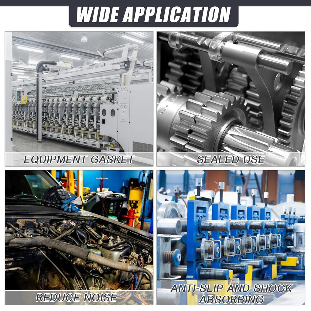 Adhesive Rubber Strips Neoprene Rubber Sheets, Rolls & Strips with Adhesive Backing Rubber Pads