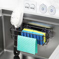 3-In-1 Sponge Holder for Kitchen Sink, 2 Type Suspension Options (Suction Cups & Adhesive Hook)
