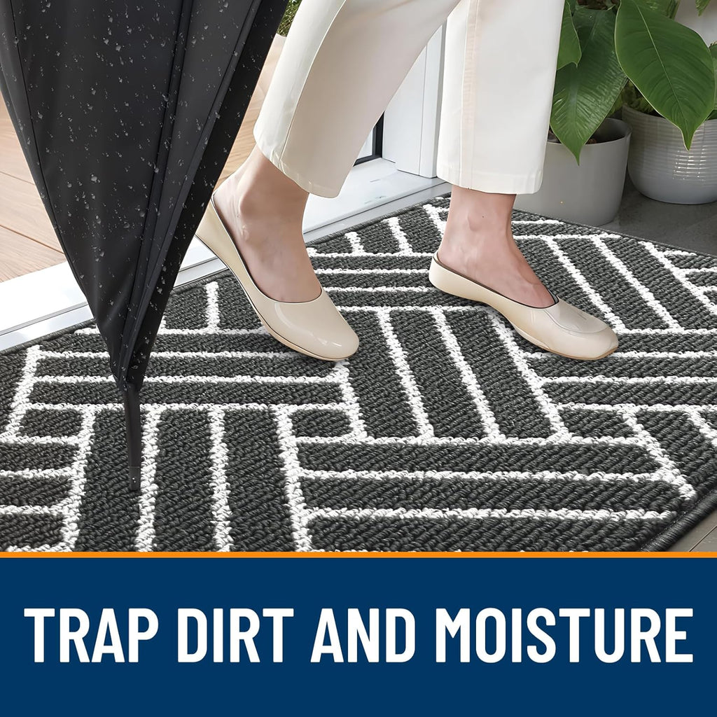 OLANLY Indoor Door Mat, 36x24 Inch, Dirt Resistant and Absorbent, Non-Slip Rubber Backing Floor