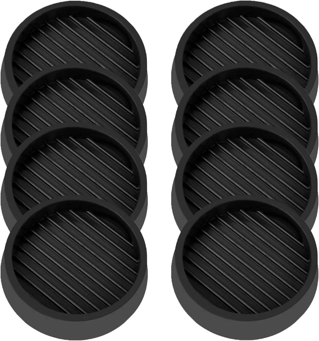 4X4 Round Rubber Caster Cups, Non Slip Furniture Pads, Anti-Slip Gripper, Anti Skid Furniture Feet