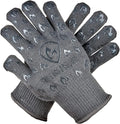 Grill Armor Oven Gloves 932°F Extreme Heat & Cut Resistant Oven Mitts with Fingers for BBQ