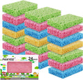 Compressed Cellulose Kitchen Sponges 24Pack,Non-Scratch Biodegradable Natural Sponge Scrub for