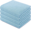 Homaxy 100% Cotton Waffle Weave Kitchen Dish Towels, Ultra Soft Absorbent Quick Drying Cleaning