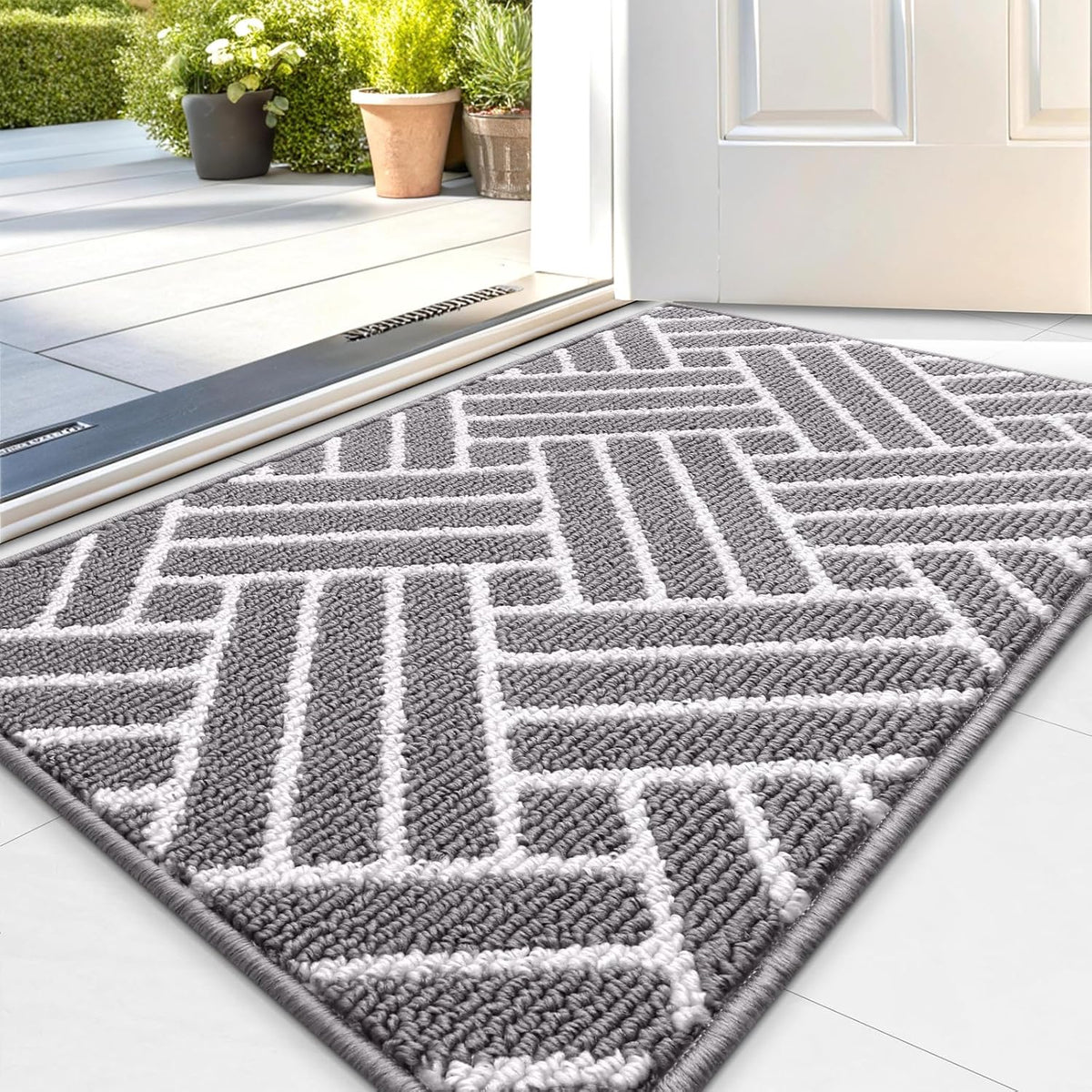 OLANLY Indoor Door Mat, 36x24 Inch, Dirt Resistant and Absorbent, Non-Slip Rubber Backing Floor