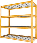 REIBII 40" W Garage Shelving 2240 LBS Storage Shelves Heavy Duty Metal Shelving 4 Tier Metal