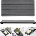 2PCS Diatomite Quick Stone Drying Tray Mat For Bathroom & Kitchen Counter, Instant Dry Water