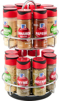 McCormick Spice Rack, Two Tier Chrome, Featuring 16 Herbs & Spices for Everyday Cooking, Great Gift