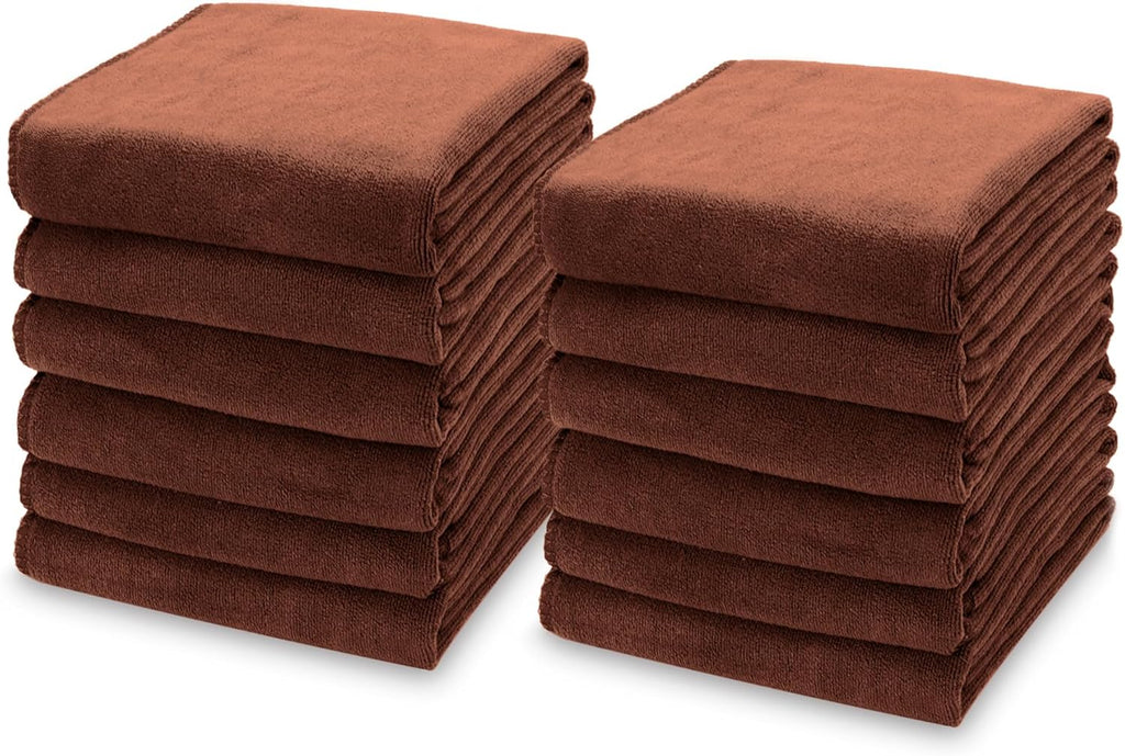 kimteny 13x28 Inches Kitchen Cloth Dish Towels, 400 GSM Premium Dishcloths, Super Absorbent Coral