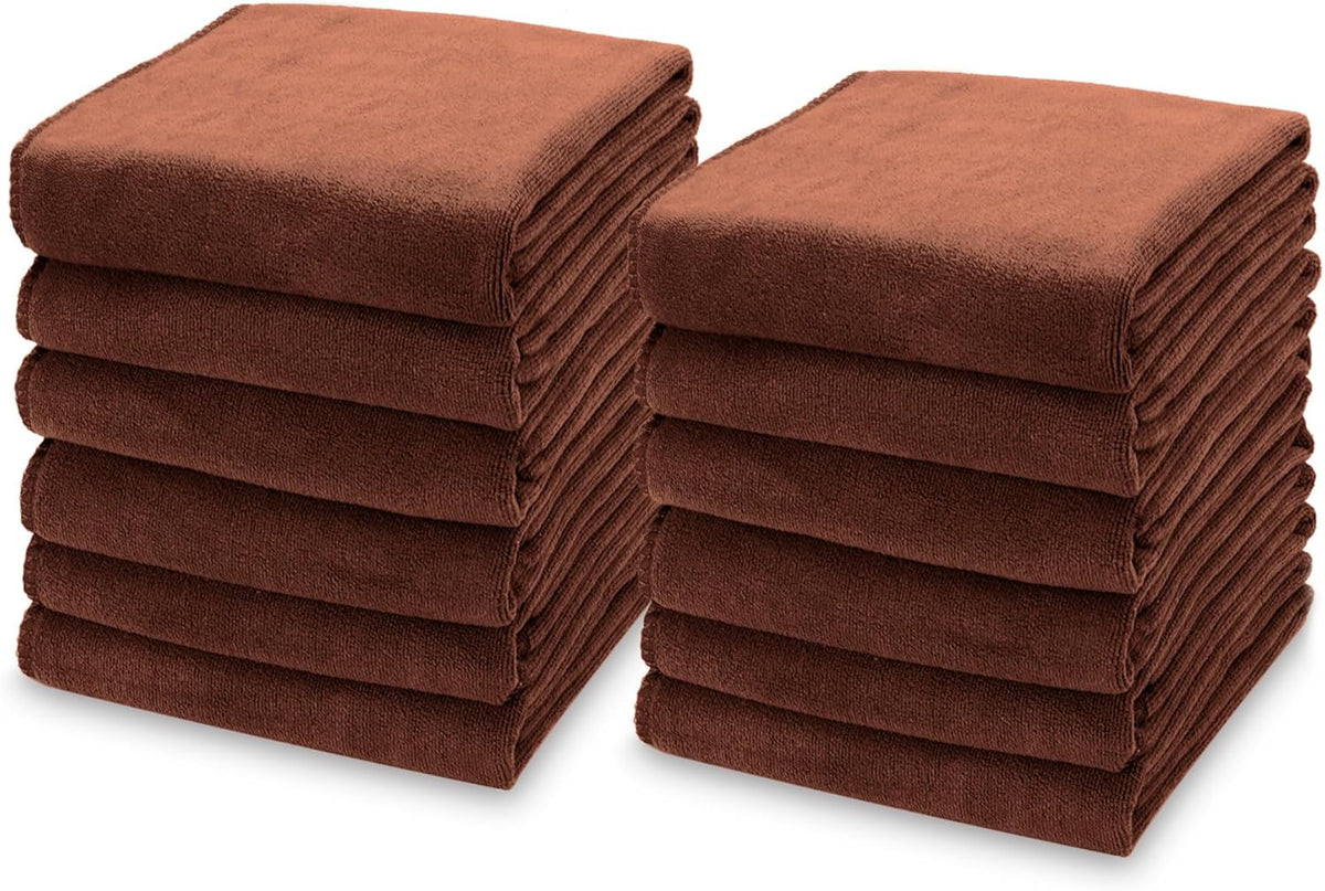 kimteny 13x28 Inches Kitchen Cloth Dish Towels, 400 GSM Premium Dishcloths, Super Absorbent Coral