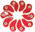 HISTAR 10pcs Crystal Pu Leather Golf Iron Head Covers Set Iron Club Headcover