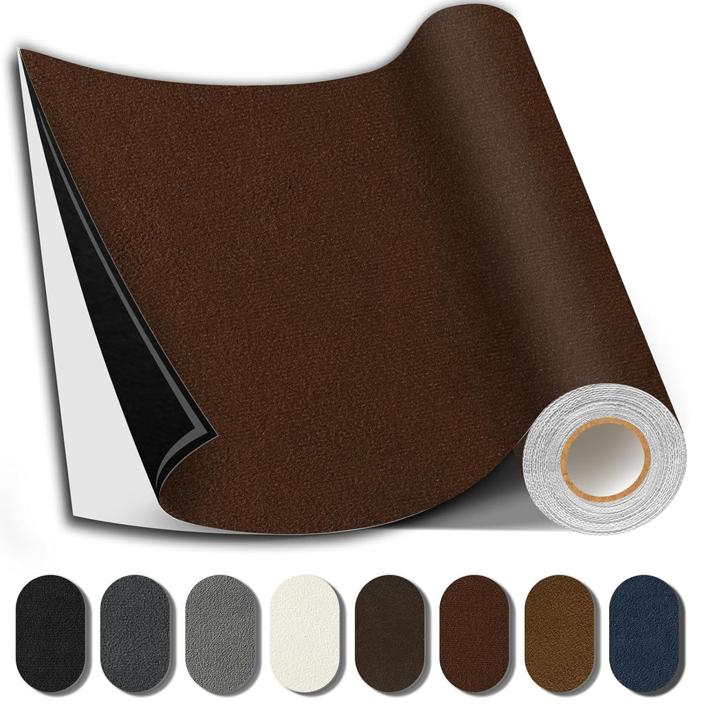 Suede Repair Patch, 17X158 Inch Fabric Large Repair Tape, Self-Adhesive Patches for Furniture
